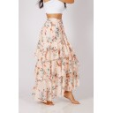 DESENLİ FIRFIRLI ETEK BOHO LOVES ELİF MISIRLI